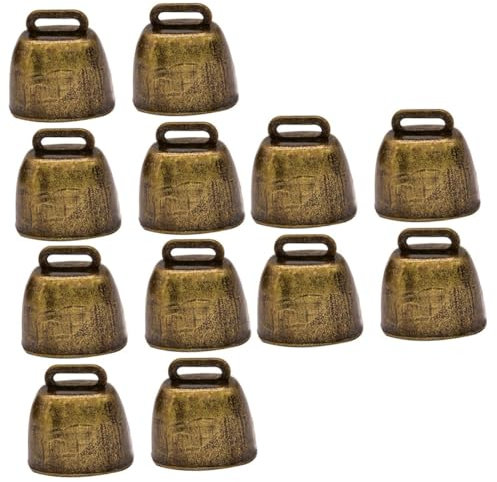 Alipis Schaf Glocken 3 Sätze Metall Kuhglocke Eisenglocke Instrument Krachmacher Rufglocken Dekorative Glocken Anhänger Laute Kuhglocken Kleine Glocke Türklingel Glockenspiel 4 Stück * 3