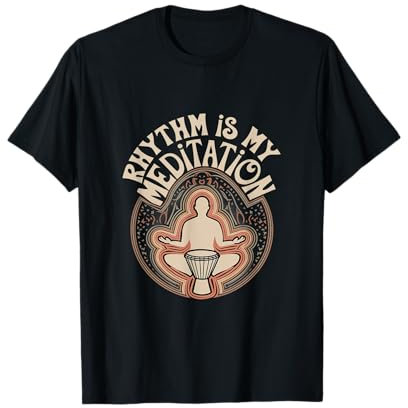 Rhythmus ist meine Meditation Djembe T-Shirt