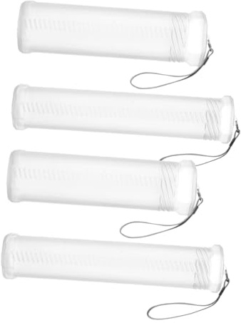 ADOCARN 4pcs Adjustable Plastic Paint Brush Holder Storage Tube for Watercolor Brushes Art Supplies and Painting Tools Makeup Artist Travel