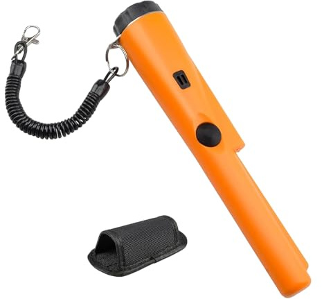 Pinpointer Metal Detector, Waterproof Handheld Wand, High Accuracy Treasure Finder, Portable Search Tool Holster for Gold Hunting, Beach, Field, Yard, Camping, Mountains