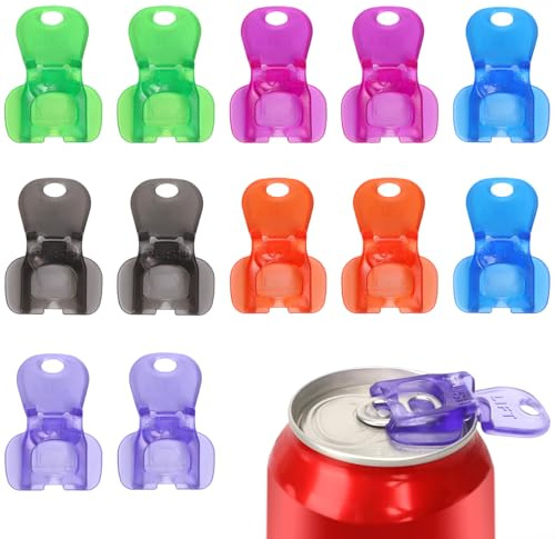 12 Pcs Can Opener Tool – Natural Bamboo Ring Pull Can Opener Aid for Aluminium Cans – Easy Tab Opener & Drink Protector
