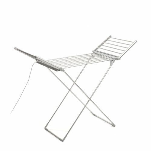 CELLUSTOP Séchoir à Linge Électrique Chauffant – Étendoir Pliable 230W avec 20 Barres, Séchage Rapide Intérieur, Structure en Aluminium, Portable et Compact, 147x113x54 cm