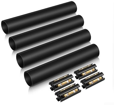 Kit de connecteur de câble souterrain, gaines thermorétractables pour fils électriques enterrés, câble UF 14/3 à 8/3, épissure étanche, 60 A 250 V (4 ensembles)