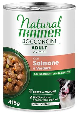 Natural Trainer Bocconcini per Cane Medium & Maxi con Salmone - 12 x 415g