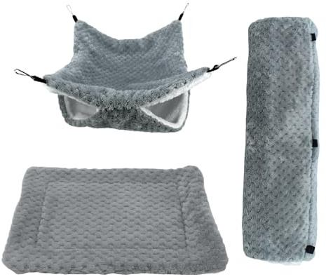 Hängmatta för Chinchillas, grottmatta | Hängmatta för husdjur - för flygande ekorre, iller, hamster och chinchilla - vila, lek och klättring i bur