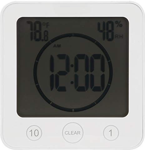 Termometro Digitale da Esterno, Bianco, Display LCD, Impermeabile con Gancio - Facile Installazione, Alta Precisione, Ideale per Giardino e Casa