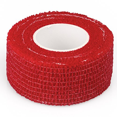 Fixierbinde | elastischer Fixierverband | kohäsive (selbsthaftende) elastische Binde | Breite: 2,5 cm | Farbe: rot (24)