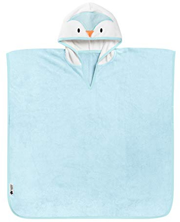 Tommee Tippee splashtime Percy the penguin hooded poncho towel 2-4 years blau