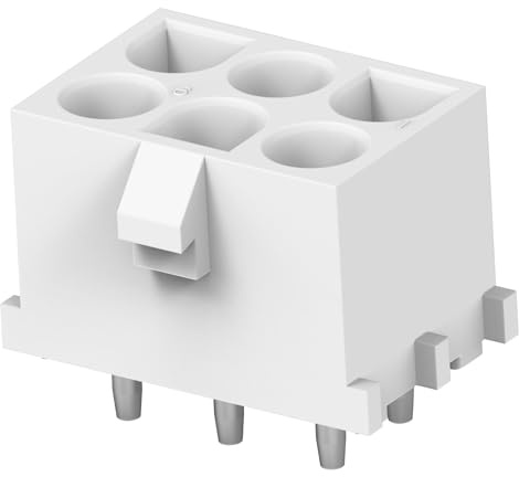 Teensy TE Connectivity Universal Mate-N-LOK Leiterplatten-Stiftleiste vertikal, 6-polig / 2-reihig, Raster 6.35mm x 5 Stück