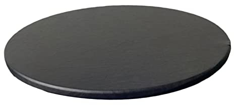 KONAMO N/A Anti-Slip Ronda Cubierta de Mesa Tela Impermeable Mantel Protector Fit 60cm Diámetro - Negro