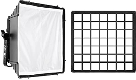 GVM LED Lighting Softbox with Grid Beehive for GVM 800D/560AS/480LS, Foldable Light Diffuser for LED Video Lighting, Photography Studio Portrait Video Shooting, 11 x11''