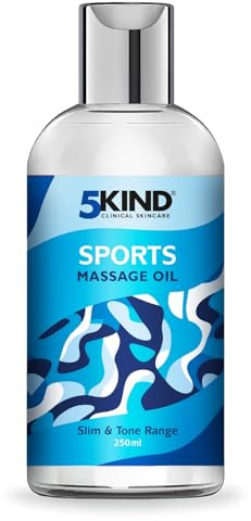 5Kind Sports Massage Oil for Muscle Pain Relief 250ml - Lavender Body Massage Oils for Massage Therapy - Body Massage Oil for Improved Recovery and Deep Tissue Massage