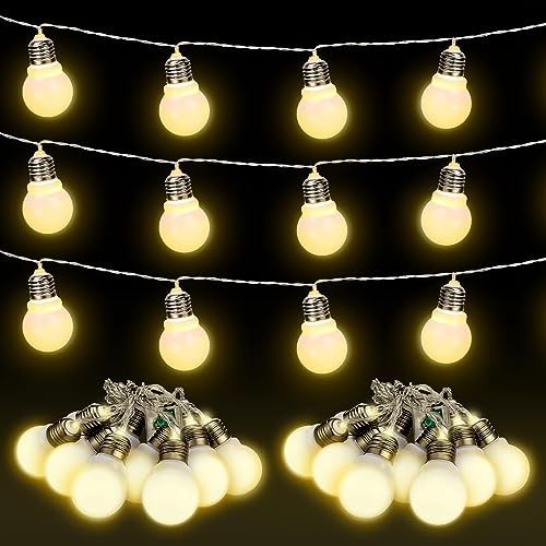 Retisee 2 Pcs Marquee Light String Bulbs13.8 ft Long for Marquee Letters Numbers 3 4 ft Tall Waterproof LED String Light for Indoor Outdoor Wedding Birthday Party Decor