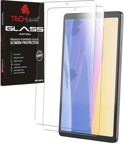 TECHGEAR Screen Protector for Galaxy Tab A11 8.7 (2025) & Tab A9 8.7 (2023) [2 Pack] Tempered Glass Film Guard for Samsung Tab A11/A9 Tablets SM-X130/X133/X135/X110/X115/X117– Clear Glass