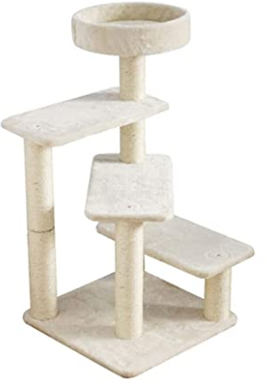 PIPONS Katzenbaum Kratzbaum Katzenkletterbaum Kitten Activity Center Katzenturmständer Mit Umwickelten Sisal-Kratzbäumen Und Gemütlichen Runden Sitzstangen katzenkratzbaum