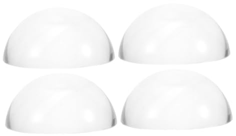 STOBOK 4Pcs Heavy Clear Crystal Dome Paperweights for Calligraphy Sewing and Fabric Cutting Glass Hemisphere Weights for Quilting and Pattern Making and Aesthetic Design
