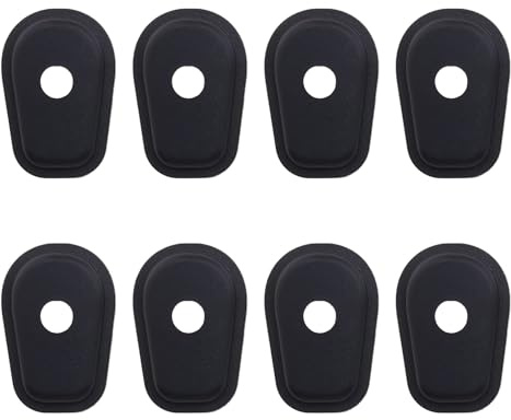 8 Pcs Motorcycle Turn Signals Indicator Adapter Spacers for Kawasaki Z400 Ninja 400 Z650 Z800 Z900 Z1000 ER6 Versys 650S Vulcan 650S Versys-X 300 Motorcycle Front and Rear Turn Signal ABS Mounting Kit