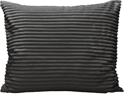 Zelesta Groovebed Kissenbezüge – Kissenbezüge Set von 2 - Resistent und Hypoallergen (Anthracite, 80x80 cm)