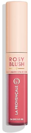 La Provençale Bio – Rosy Blush – flüssiges feuchtigkeitsspendendes Blush, langanhaltend, angereichert mit Vitamin E – Teint frisch & leuchtend – Farbton: Küsse BB (04)