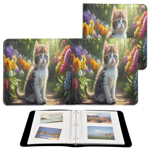 JUMBEAR Grande album fotografico autoadesivo con 20 pagine, album fai da te, per matrimoni, famiglia, bambini, vacanze, gatti e fiori