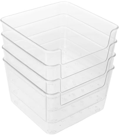 CORHAD 4 Piezas Bañera para Hámster Cuadrada de Plástico Caja de Baño para Hámster Accesorios para Animales Pequeños Compatible Cobayas y Otros Roedores