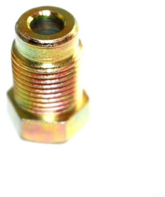 Tuerca de conexión de manguera de freno, 3/16 pulgadas, 10 mm, 1,0 mm, galvanizada, 10 para piezas de repuesto para tuercas de freno oxidadas o redondeadas en el conducto de freno, para talleres
