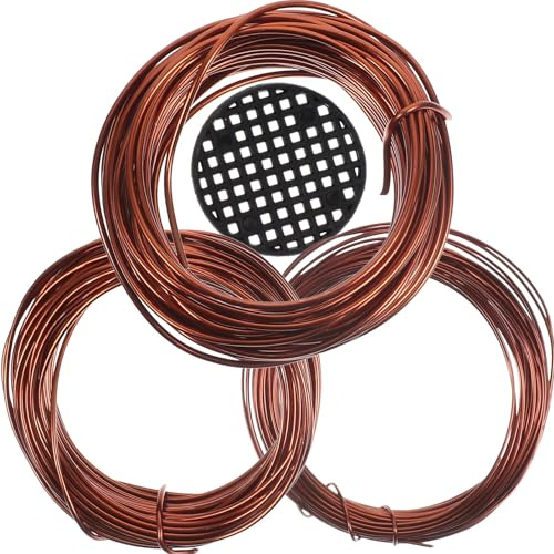 Fil de Bonsaï Soi-même 1 Set Cuivre Plastique Marron