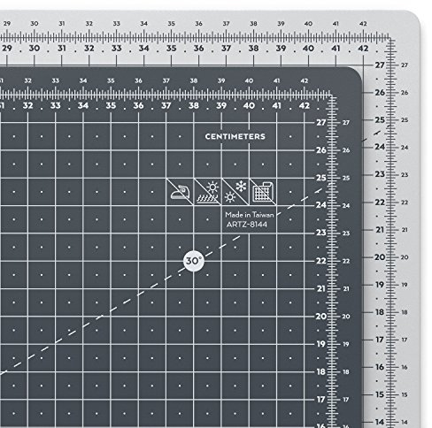 Arteza Schneidematte, A3 Größe 45 x 30 cm, 3 mm dick, selbstheilende Schneideunterlage, doppelseitig für Rollschneider, zum Nähen, Quilten und Basteln