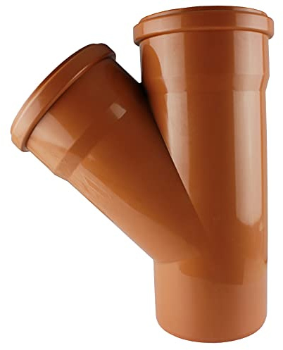 MKK - 19562-003 - KG Y-Stück DN 110-160 Winkel 45° Rohrabzweig Verbindung Verzweigung Formteil orange DN 160/160