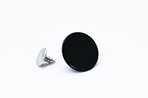 Telliswelt 100 Qualitäts Nähfrei Patentknöpfe Knöpfe Jeansknöpfe schwarz 17 mm Ersatzknopf
