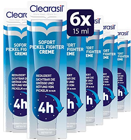Clearasil Sofort Pickel Fighter Creme, 6er Pack (6 x 15 ml)