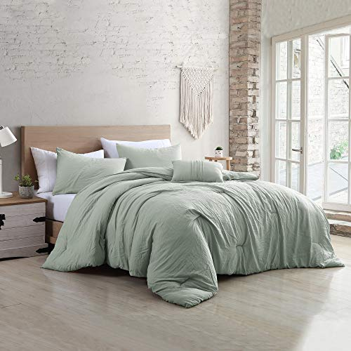 Modern Threads 4-Piece Garment-Washed Comforter Set Beck Spa Queen