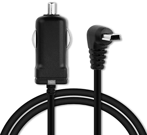 subtel Chargeur GPS Allume-Cigare Voiture Mini-USB 90° 1A Compatible avec 5V Cable 1.1m Charge Auto 12V Camion 24V Navigation