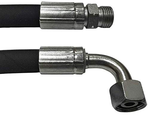 Hydraulikschlauch 12l 1200mm 2SN DN10 | Gewinde M18x1.5 | CEL - DKOL90 | Nenndruck 330bar | Hydraulik Schlauch | Hydraulikschläuche