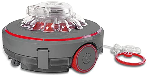 MAUK® Pool Bodenreinigung Robotersauger | Li-Ion Akku Poolsauger | 200 m² rund & kabellos | DAS! Original mit Weltraum Stickerset