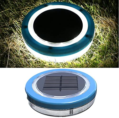 Yeehliny LED Poolbeleuchtung, IP68 Pool Beleuchtungen Unterwasser Pool, Solar Wasser Schwimmende Lampen Poollampe Solarlampe für außen Garten Rasen Teich Pool Brunnen Aquarium (2er(Weiß Licht))
