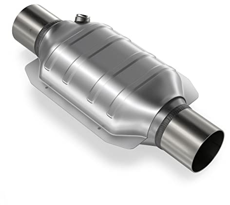 BLUETECH® 200 Zellen UNIVERSALL FLACH Sport Renn Katalysator Euro 4 Norm Metall 101mm 103R. ID Anschluss 57,15 mm / 2,25 bis 4.0l Motoren.