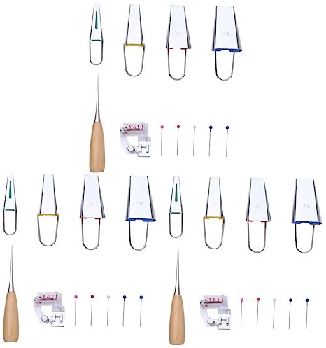 DOITOOL 3sätze Schrägbandmaker Teiliges Kantenband-werkzeug Für Stoff Für Patchwork Nähen Und Quilten Einfache Handhabung Und Präzise Faltung Für Kreative Projekte