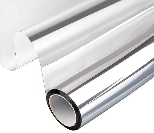 Película De Ventana Película De Espejo Reflectante Unidireccional, Película De Ventana Antideslumbrante, Vinilo Espejo para El Hogar Y La Oficina, Adherencia Estática, No Adhesivo (Size : 150x300cm)