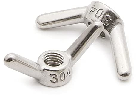 Rändelte Daumenmuttern, Daumenrad-Sicherungsmutter-Adapter , M4 M5 M6 M8 M10 M12 M16 M16 M24 304 Edelstahl 30. 4 ss. Abnormale große Ohrklaue Hand Twist Ziehen Daumen Schmetterlingsflügel Nut-1 stücke