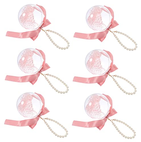Mobestech 6St Anhänger Pralinenschachtel Weihnachtsbaumschmuck befüllbare Plastikkugel Geschenkboxen für Geschenkverpackung Partygeschenk Weihnachten Süßigkeiten Box Leere Box Stk