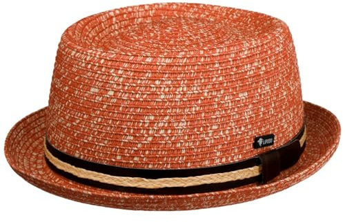 Lipodo Carignano Pork Pie Strohhut Hut Italienisches Flair Ledergarniturband Herren Frühjahr Sommer