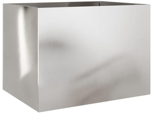 vidaXL Pflanzkübel Silbern 62x47x46 cm Edelstahl