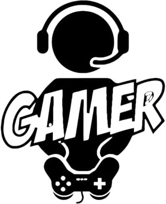 Computer Gamer Wall Decal GameBox Vinyl Mural Wallpaper for Kids Room Decoration Stickers Boys Gaming Poster Decor Decals Large - 54x67cm