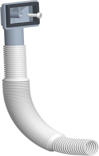 BRIOTA 1 Pieces Overflow Pipe, Overflow Tube for Sink Extendible, Wash Basin Overflow Pipe Round Head Sink Overflow Head with Overflow Tube for Sink
