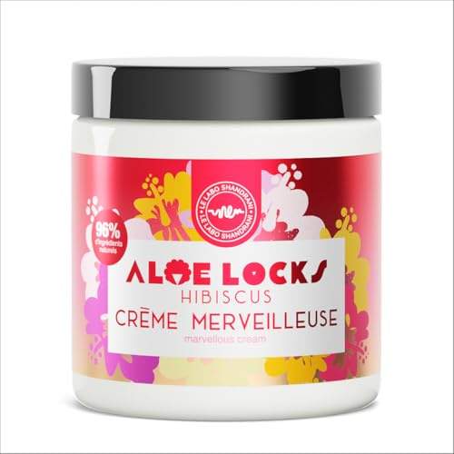 Aloe Locks | Crème merveilleuse | Soin capillaire | Hydrate & nourrit en profondeur | Stimule la pousse & renforce la fibre capillaire | Hibiscus, Ricin, Aloe Vera Bio | Fabriqué en France | 250 ml