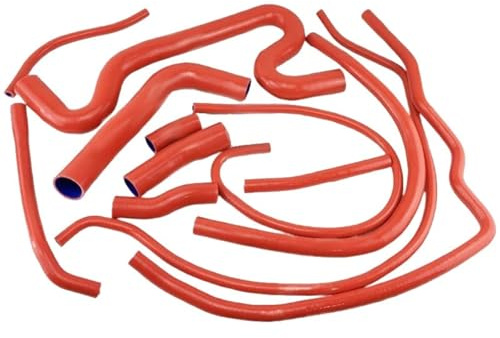 Manguito Turbo Manguera de radiador de silicona para Alfa Romeo 75 1.7 Turbo (1986-1992, 12 unidades) Líneas y mangueras de presión(K8-84 red)