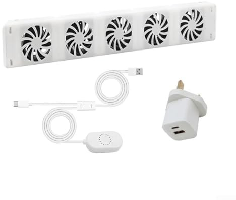 CYRENT Set di ventole per termosifoni, efficienza energetica, riscaldamento 2 volte più veloce, risparmio energetico fino al 30%, facile da installare, silenzioso, prodotto olandese (MONO-SET)