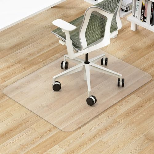 RELAX4LIFE Tappetino Protettivo per Sedia per Sedia con Ruote, Tappeto per Pavimento Antiscivolo, Antigraffio,Protezione di Piastrelle, Pavimenti Duri, PVC, Trasparante (120x190cm)