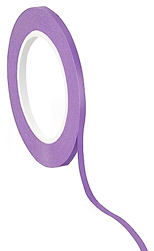 Dpm tapes – Nastro Vinilico per Mascherature di Precisione, Fine Line Adattabile, Conformabilità Eccezionale, Pittura, Verniciatura, Auto, Resistente alle alte Temperature - Viola (3 mm x 55 m)